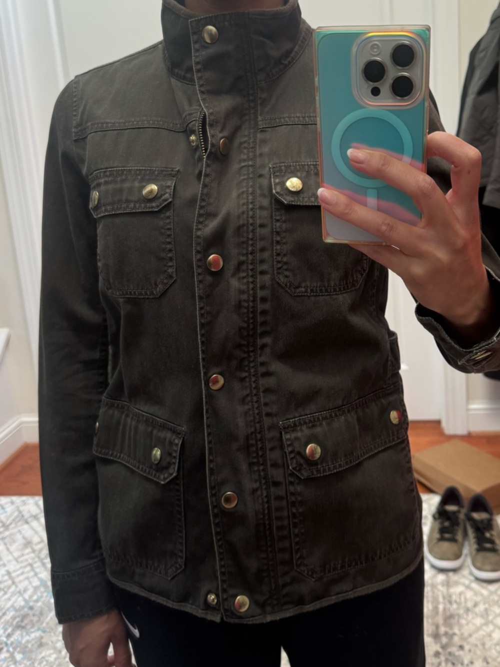 J. Crew Military Field Jacket in Dark Olive - Picture 7 of 8